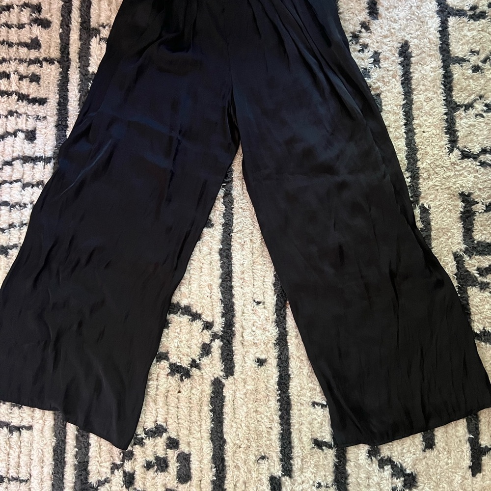 Zara Black Wide Leg Pants Elegant Flow